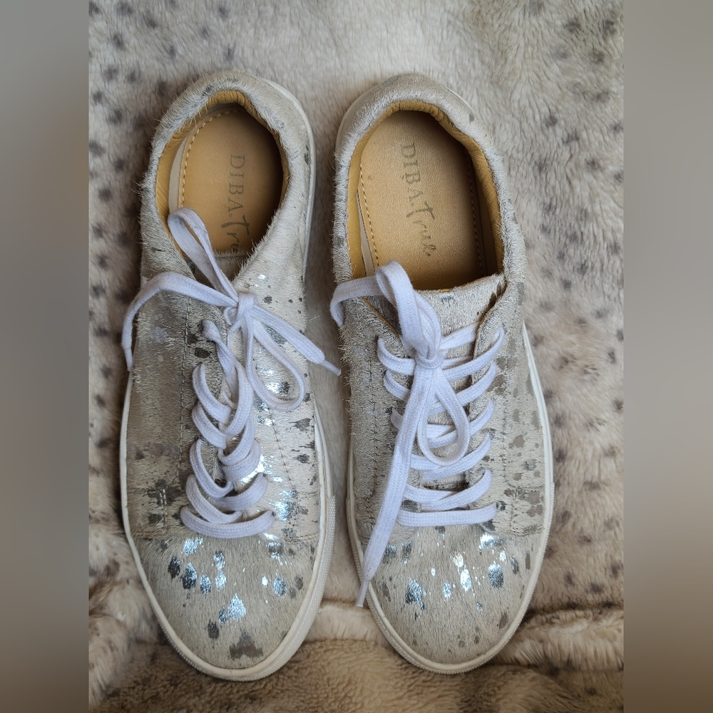 Diba True Women's Silver Sequin Sneakers